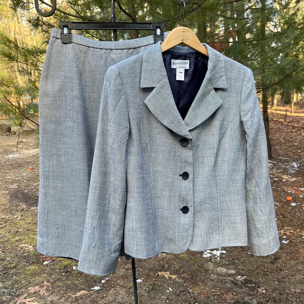 Pendleton Skirt Suit Set